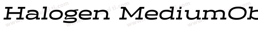 Halogen MediumOblique字体转换